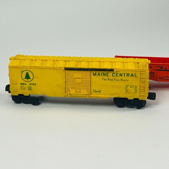 Lionel Maine Central & Rio Grande Train Cars HO Scale Vintage Lot MEC & D&RG - Picture 2 of 7